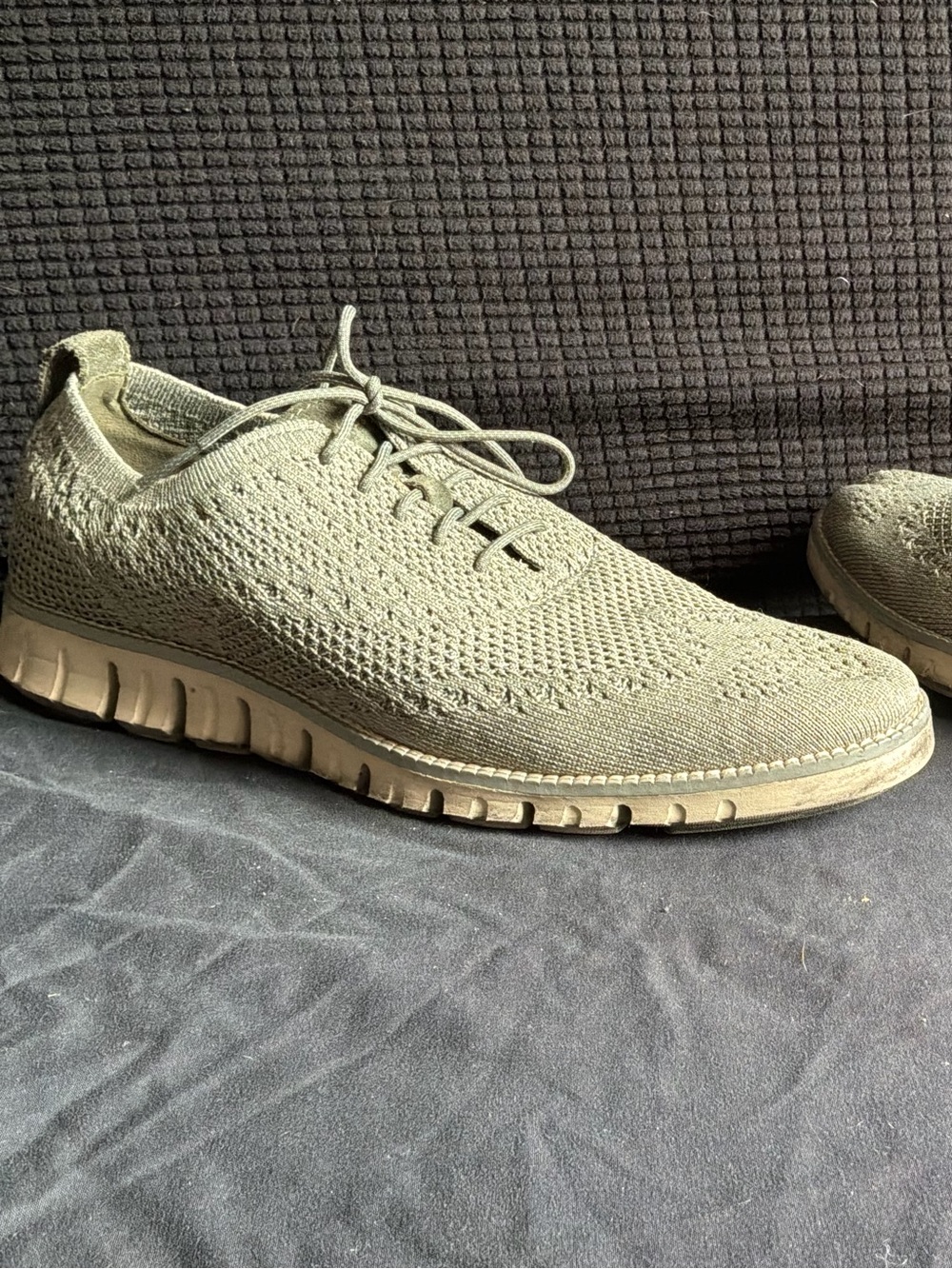Cole Haan Men's Knit Lace-Up Sneakers in Olive